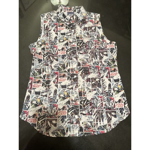 Star Wars Columbia PFG Tank Top Shirt Womens Medium Sleeveless Vented NWOT - Picture 1 of 4